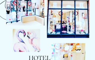 WINDOW DISPLAY HOTEL BOUTIQUE STORE ARTISTIC THEMED